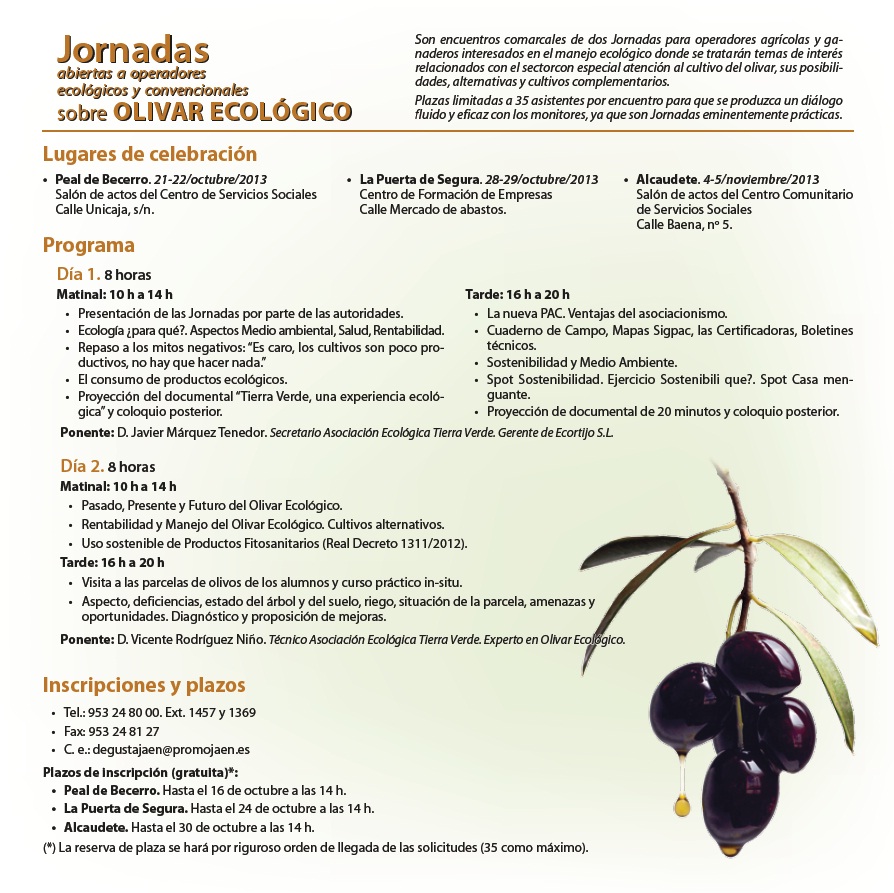 Jornadas olivar ecológico 2013