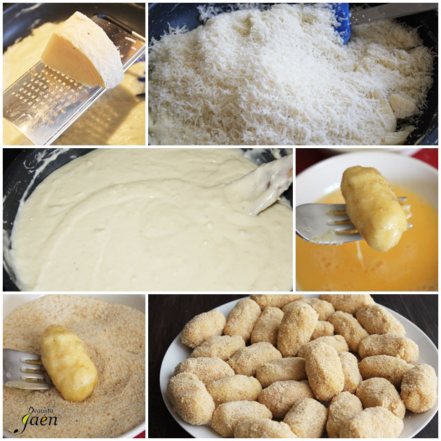 Croquetas de queso Sierra Sur pasos
