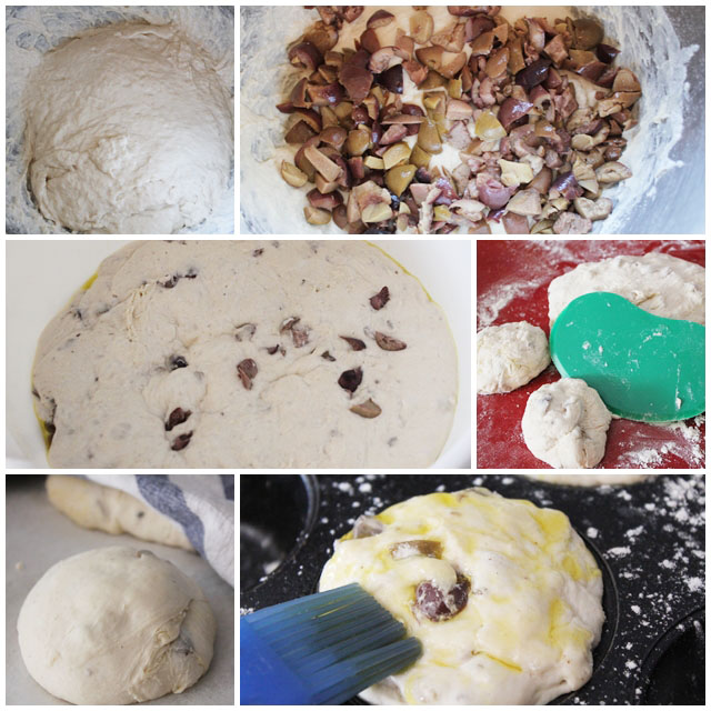 Pan de aceitunas pasos