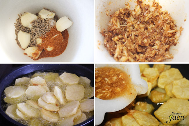 Patatas al ajillo pastor