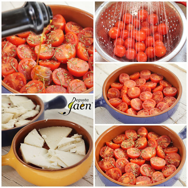 Gratinado de tomate y queso