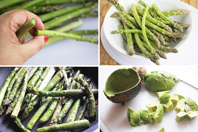 Ensalada templada huevos de codorniz