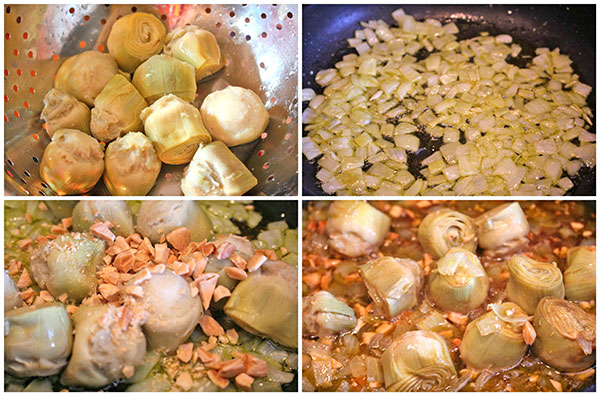 Alcachofas-con-almendras-pasos