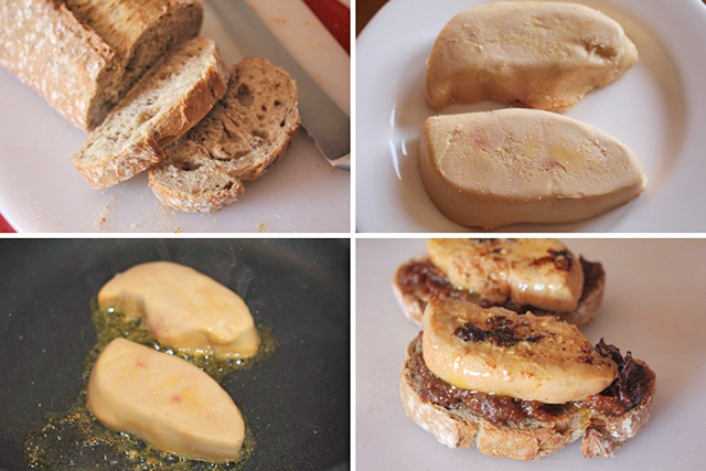 Tostas foie pasos