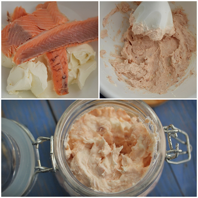 Pate de trucha ahumada pasos