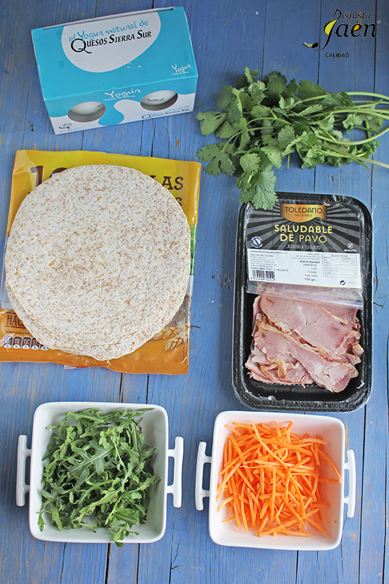 Ingredientes wraps pavo salusable