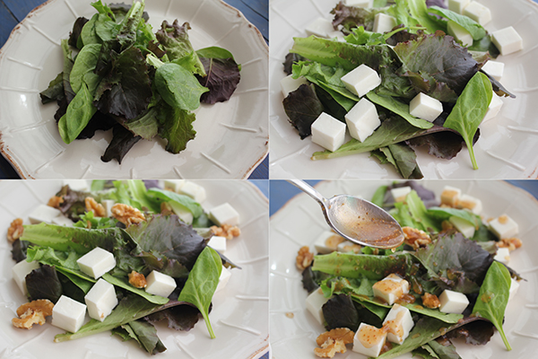 Ensalada queso y mermelada higo Degusta Jaen pasos 1