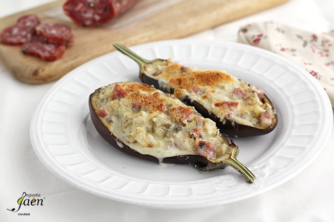 Berenjenas rellenas de salchichon Degusta Jaen (1)