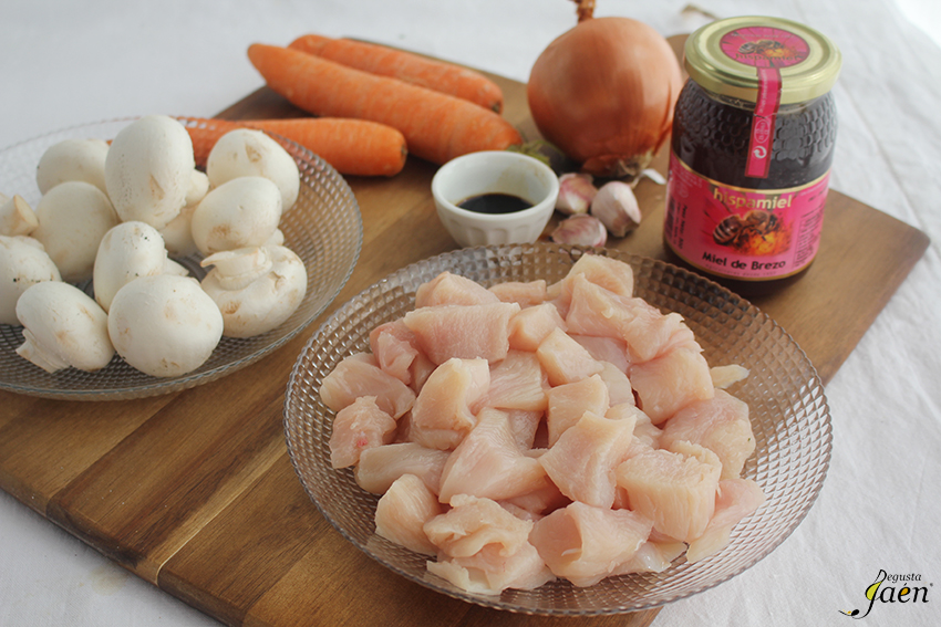 Ingredientes Pollo a la miel Degusta Jaen Hispamiel