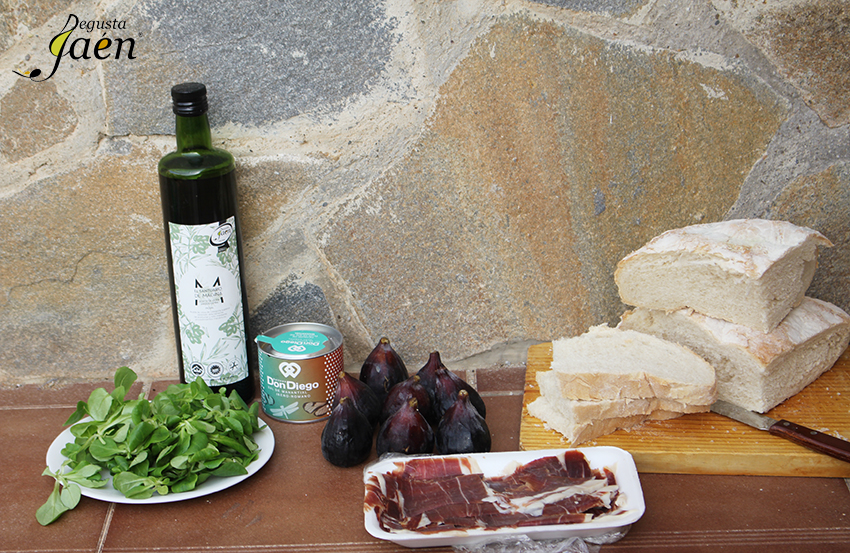 Ingredientes Tostas de brevas con jamon Degusta Jaen