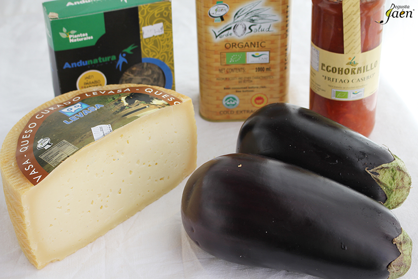 Ingredientes Milhojas de Berenjenas y queso