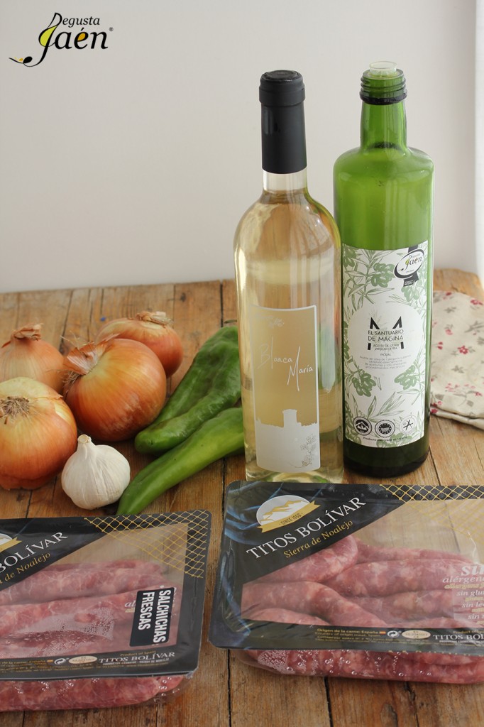 Ingredientes Salchichas vino blanco Degusta Jaen