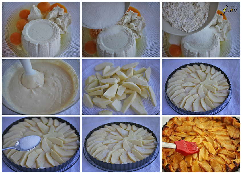 Tarta Requeson Degusta Jaen pasos