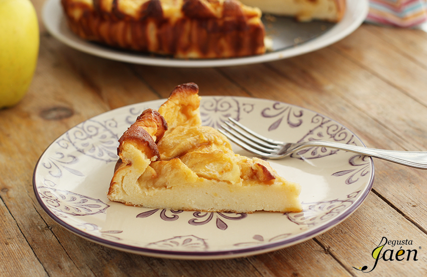 Tarta Requeson y manzanas Degusta Jaen (1)