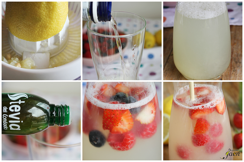 Receta Limonada con frutos rojos y Stevia Degusta Jaén