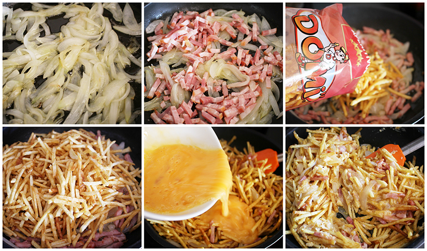 Revuelto de patatas paja Degusta Jaen pasos