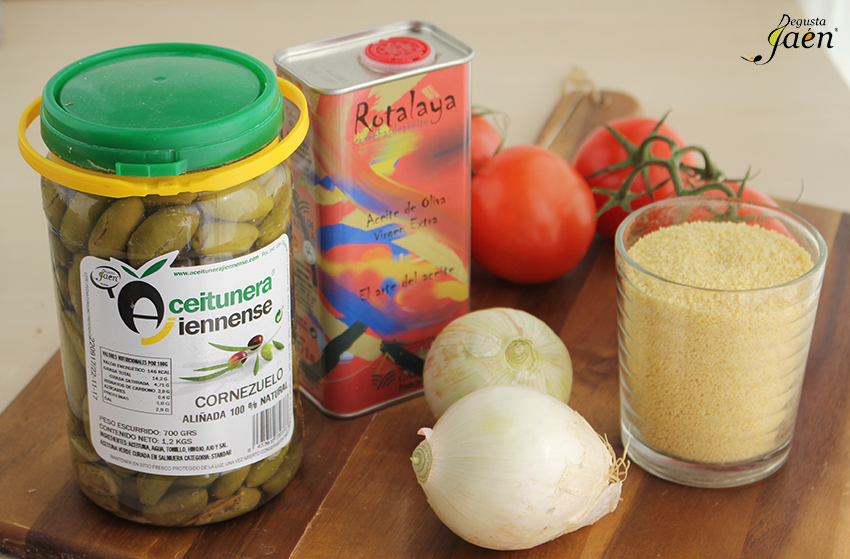 Ingredientes Ensalada couscous y aceitunas Degusta Jaen