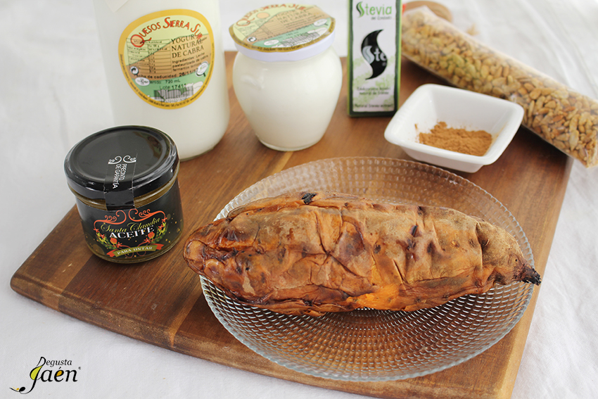 Ingredientes Boniato, yogur y aove Degusta Jaen