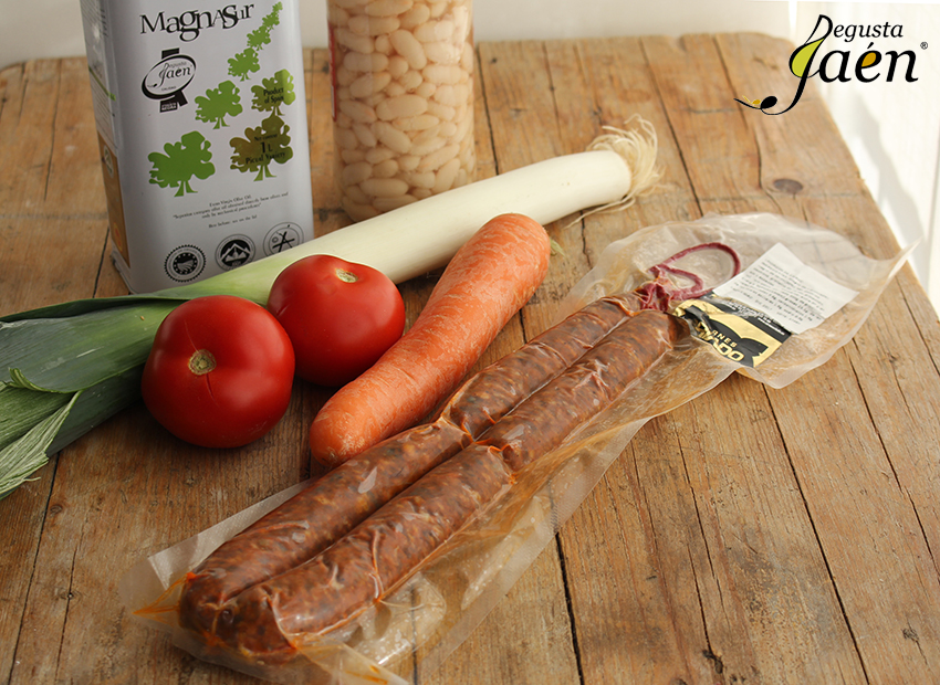 Ingredientes Habichuelas con chorizo de ciervo Degusta Jaen