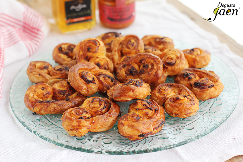 Palmeritas de sobrasada y miel Degusta Jaen (1)