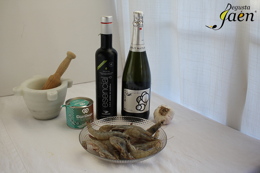 Langostinos al cava Ingredientes Degusta Jaén