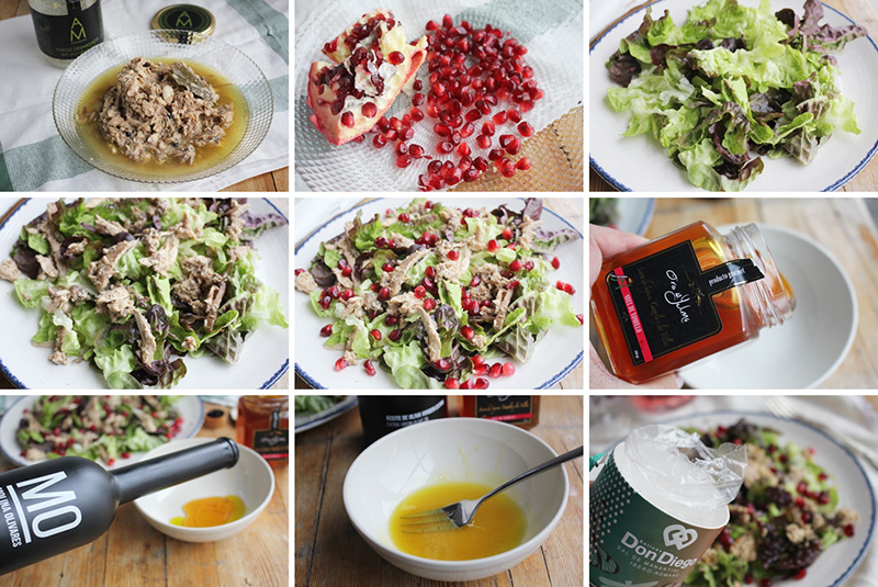 Ensalada de perdiz pasos