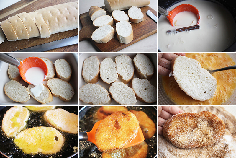 Torrijas pan Degusta Jaen pasos