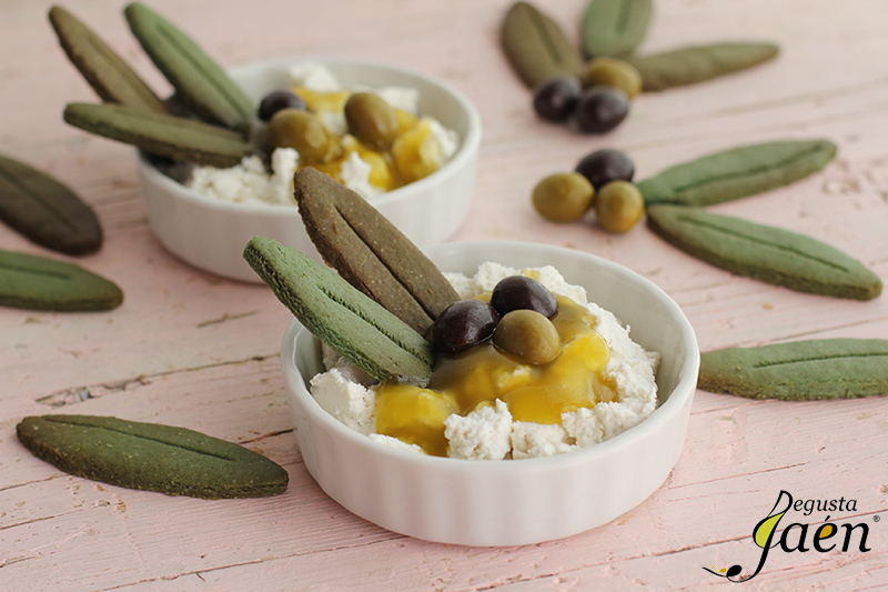 Requesón con mermelada aove y Galletas Jengis Degusta Jaen (1)