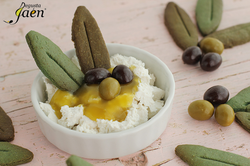 Requesón con mermelada aove y Galletas Jengis Degusta Jaen (6)