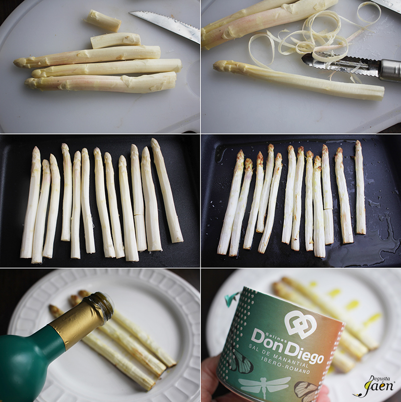 Esparragos blancos horno Degusta Jaen