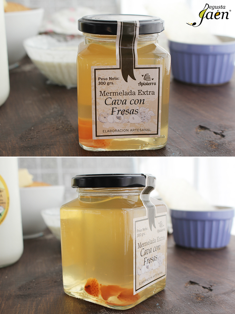 Mermelada de cava con fresas Degusta Jaen