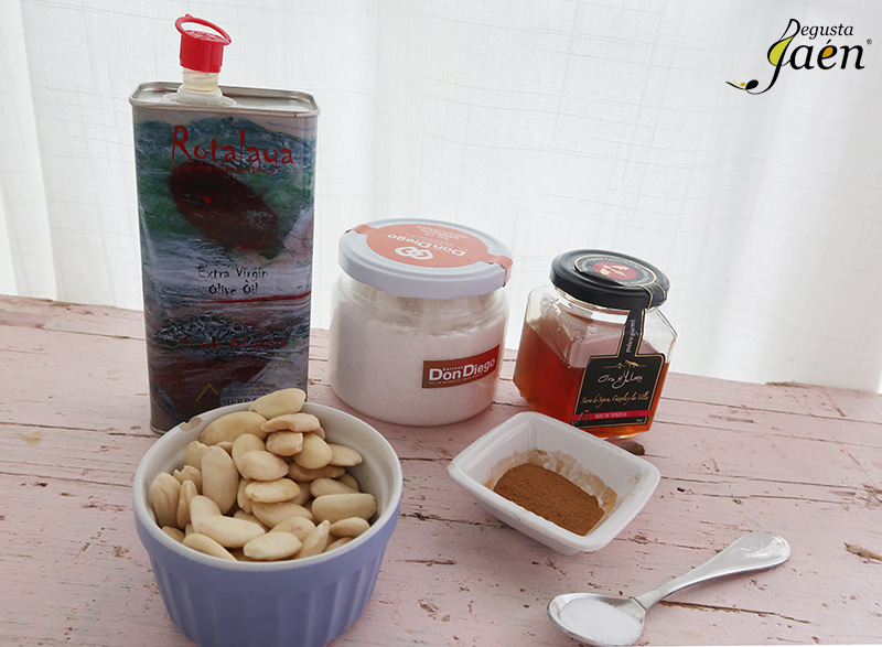 Pastas de almendra sin gluten Degusta Jaen Ingredientes