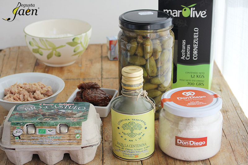 Tarta de aceitunas Ingredientes Degusta Jaen
