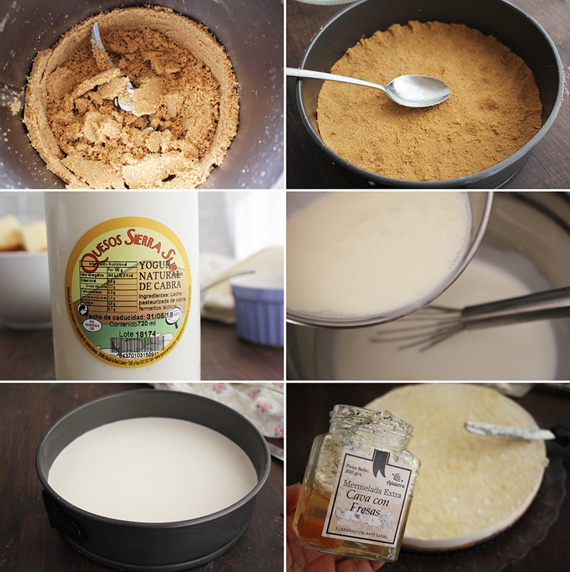 Tarta de yogur Y mermelada de cava Degusta Jaen Pasos