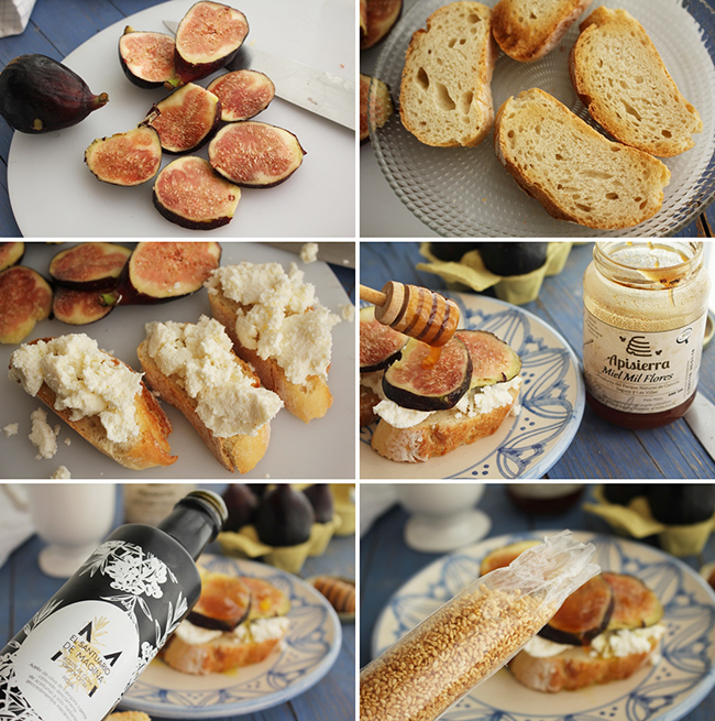 Brevas, requeson y miel Degusta Jaen pasos