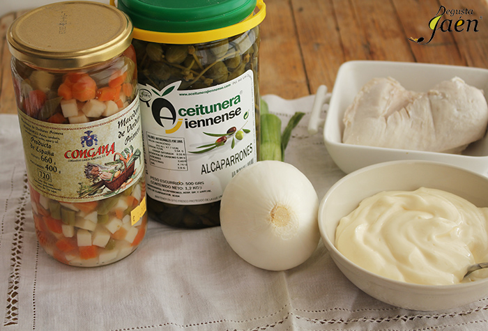 Ingredientes Ensaladilla pollo Degusta Jaen