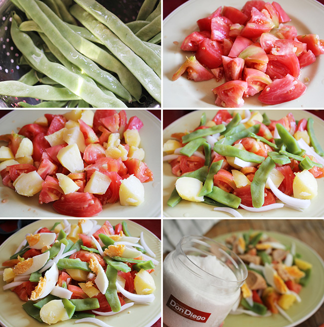 Ensalada de verano habicholillas Degusta Jaen pasos
