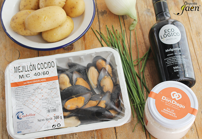 Patatas con mejillones Degusta Jaen Ingredientes