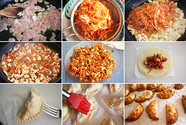 Empanadillas pollo Degusta Jaen pasos