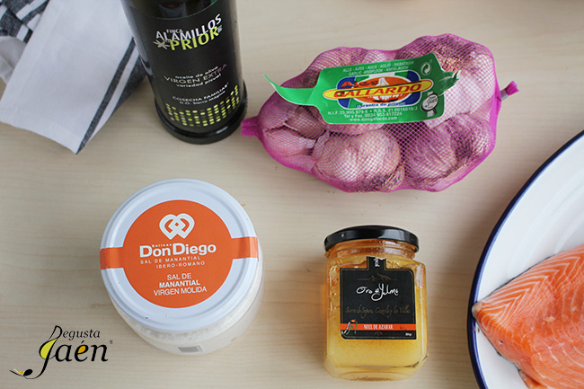 Ingredientes Salmon miel y mostaza Degusta Jaén