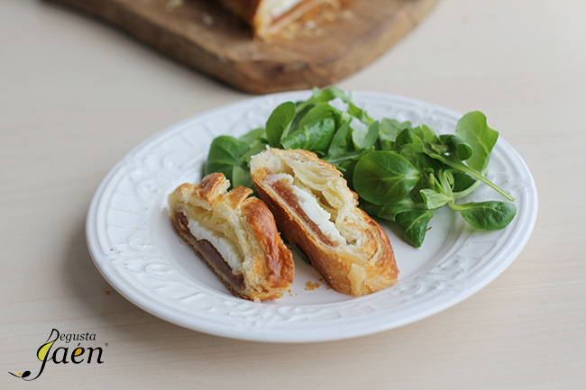Trenza de hojaldre rellena de queso y membrillo Degusta Jaen (1)