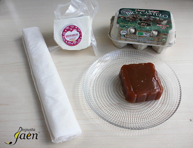 Trenza queso y membrillo Ingredientes