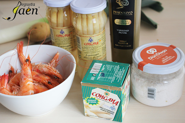 Crema de esparragos Degusta Jaen. Ingredientes