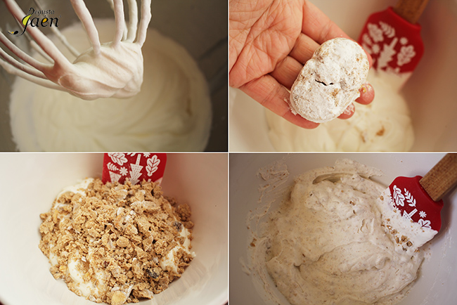 Mousse de polvorones Degusta Jaen pasos