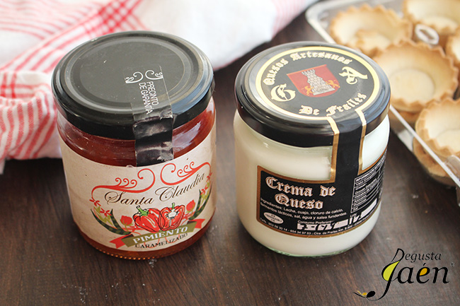 Tartaletas queso y pimiento Degusta Jaen Ingredientes