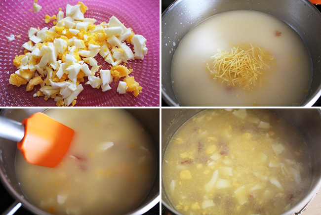 Sopa de fideos pasos