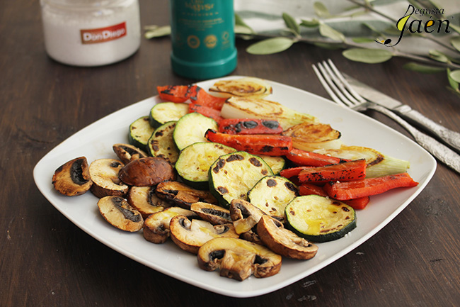 Verduras a la plancha con aove Degusta Jaen