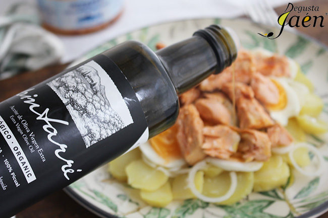 Ensalada de trucha en escabeche Pez y Per Degusta Jaen