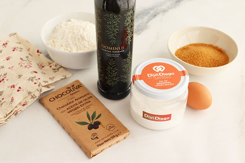 Galletas con aove y chocolate