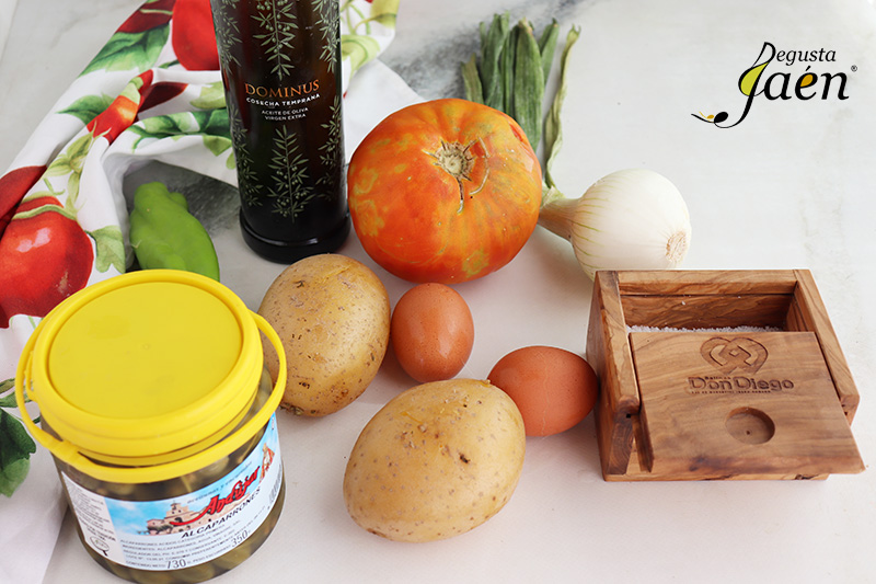 Ensalada campera con alcaparrones